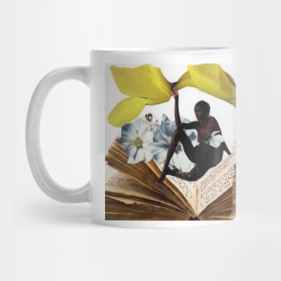 Woman in Book Mug